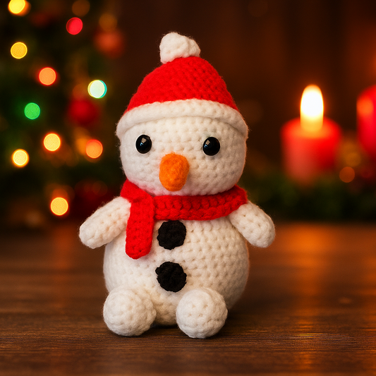 Snowman Amigurumi Crochet Pattern (PDF) - Beginner