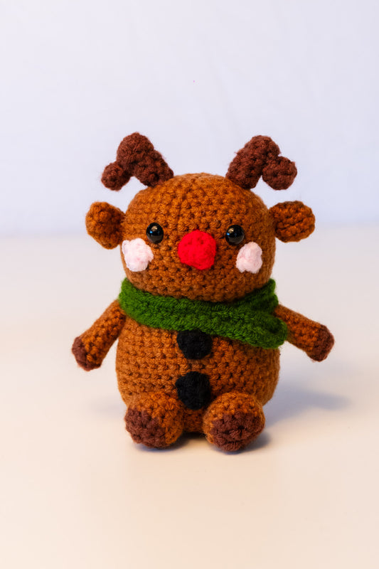 Santa's Reindeer Amigurumi Crochet Pattern (PDF) - Beginner