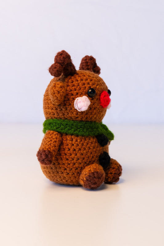 Santa's Reindeer Amigurumi Crochet Pattern (PDF) - Beginner